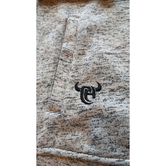 Cowboy Hardware Men's 1/4 Zip Fleece Pullover LARGE Western Sweater Jacket - Picture 6 of 8